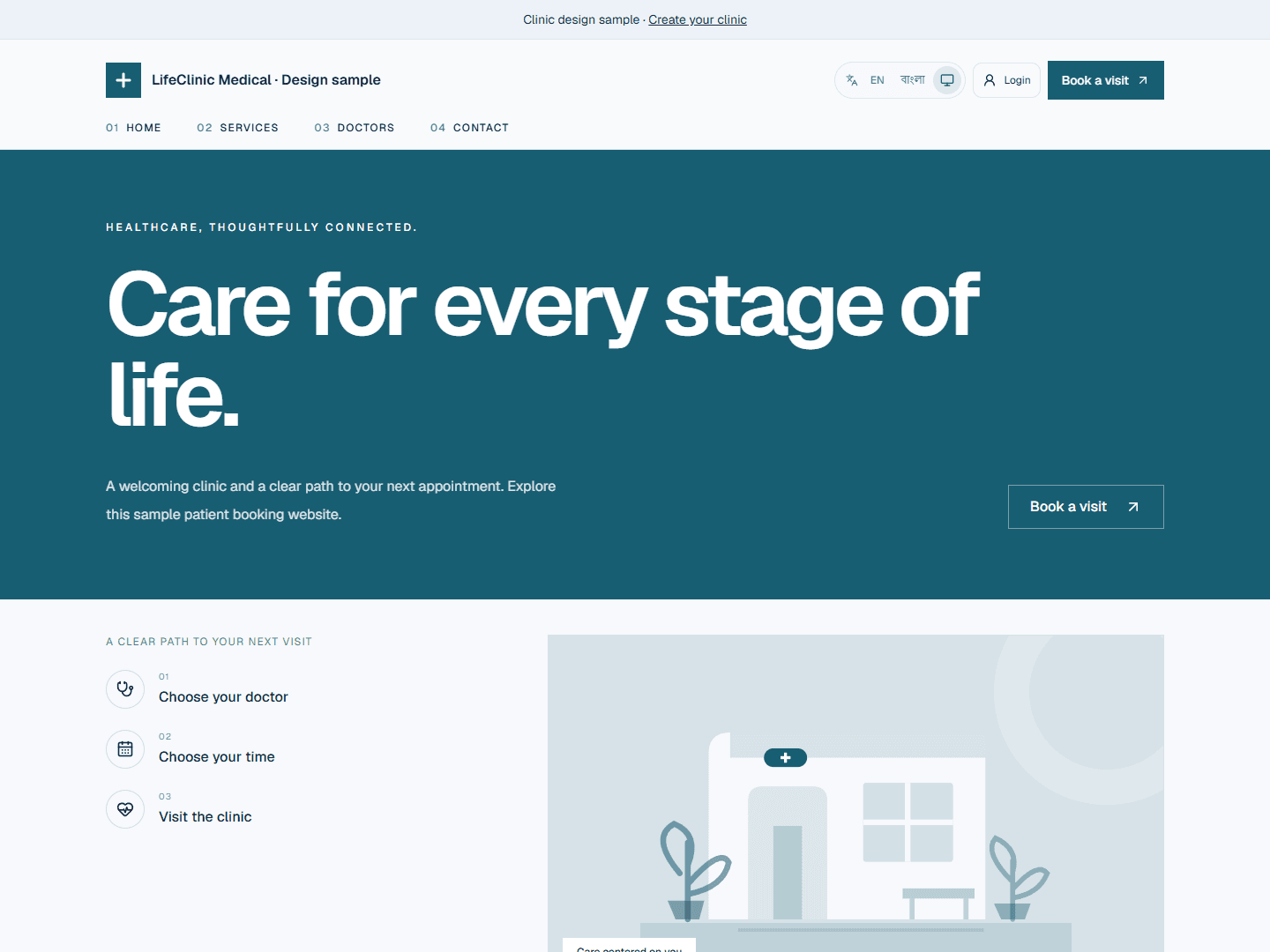 LifeClinic website preview