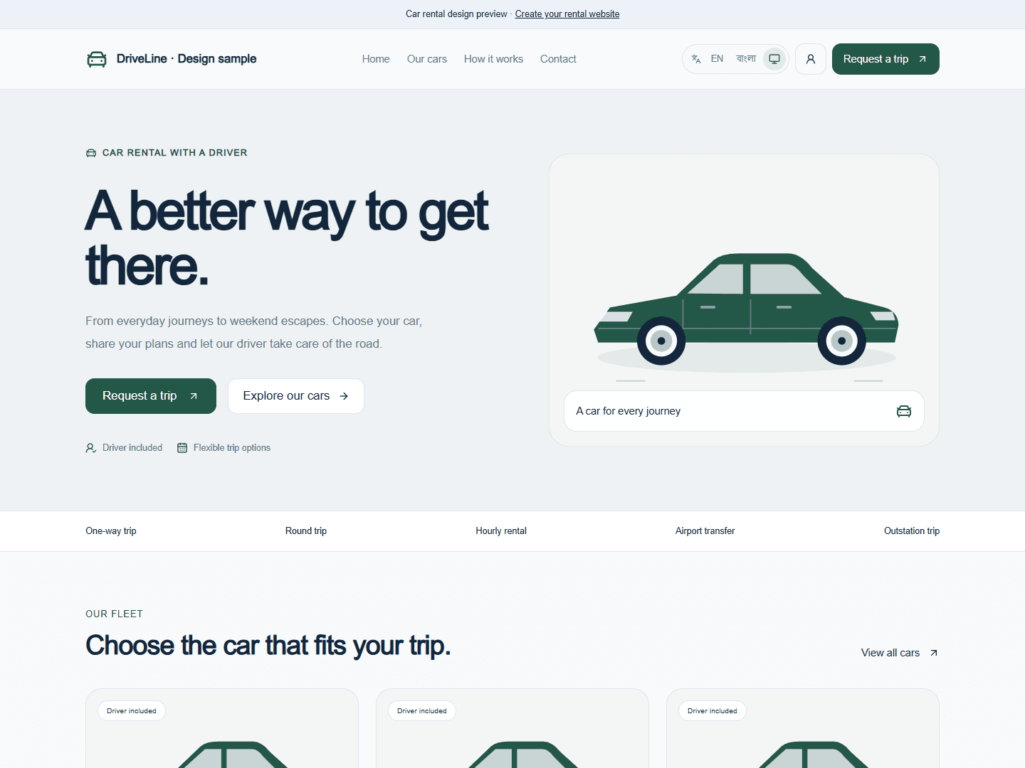 DriveLine website preview